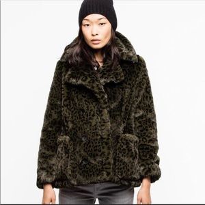 Zadig & Voltaire - Miles Leo Faux Fur Jacket. size S EUC